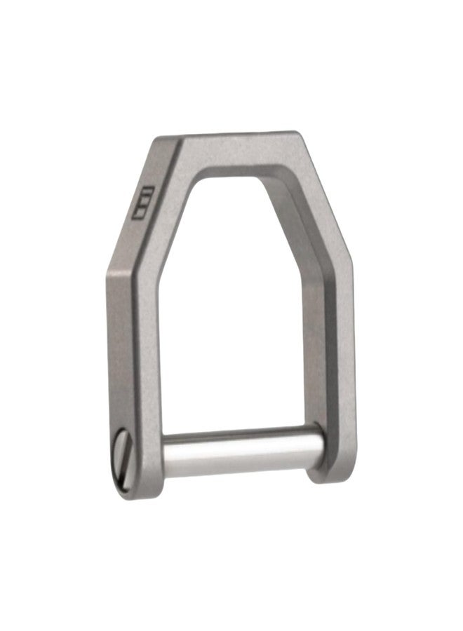MecArmy CH2 Titanium D Shape Heavy Duty Key Ring, Key Fob Holder Keychain with Screw Shackle for Car Keys Purse（S/M/L）- Stonewashed, L - Image 1
